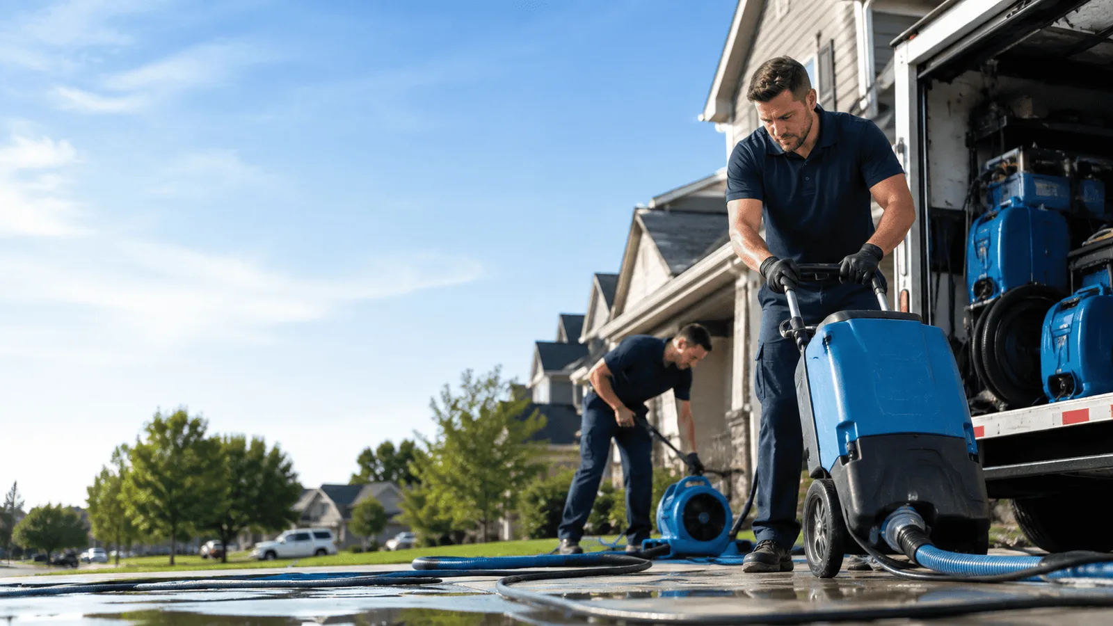 Dehumidification being performed in Francis Creek, WI
